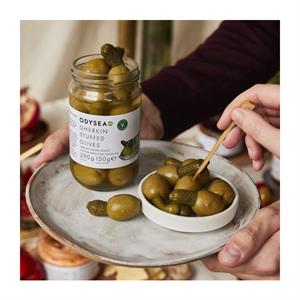 Odysea Gherkin Stuffed Olives150g